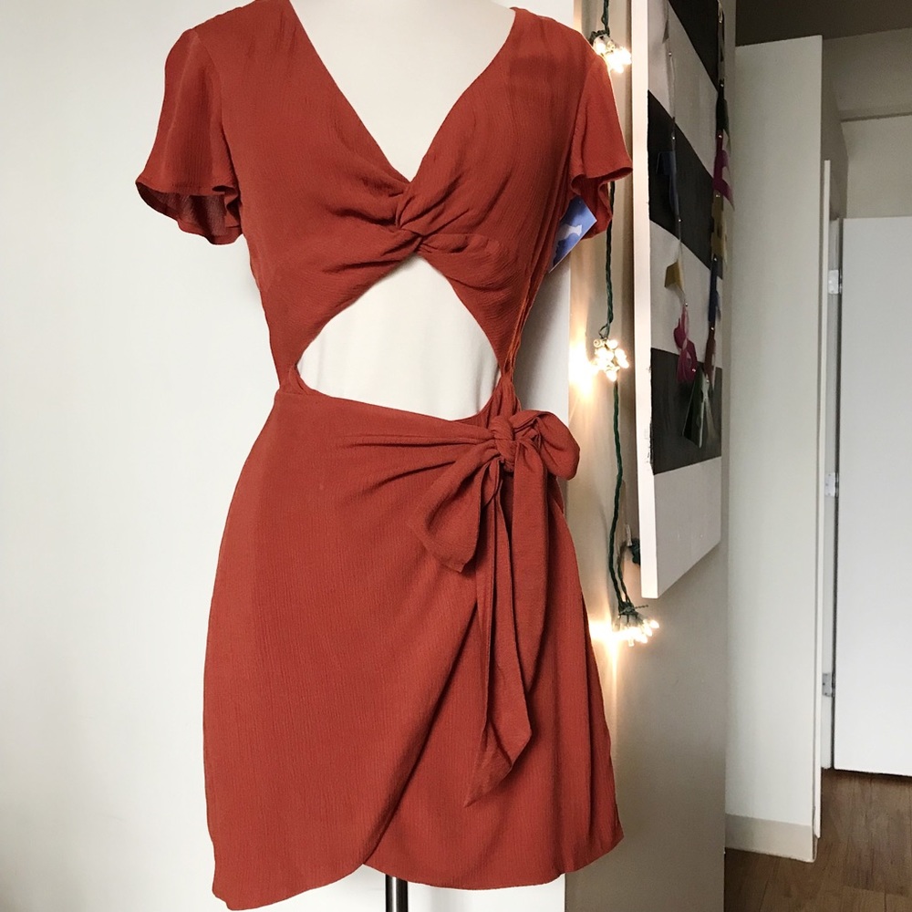 NWT Majorelle Revolve Evelyn Dress Terracotta XS - Picture 1 of 8